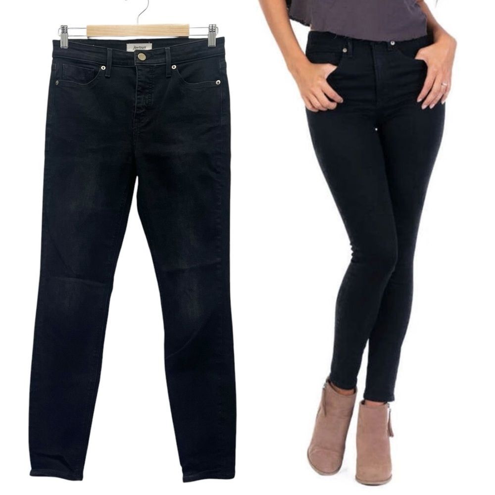 Revtown Jeans Decade Denim Size 28 | 6 Mid Rise Skinny Ankle Jean Jet Black Wash